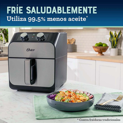 Imagen 8 de 10 de Freidora De Aire Oster® Con Capacidad De 6.8 L Ckstaf68t
