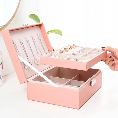 Imagen 4 de 9 de Caja Joyero Alhajero Estuche Organizador