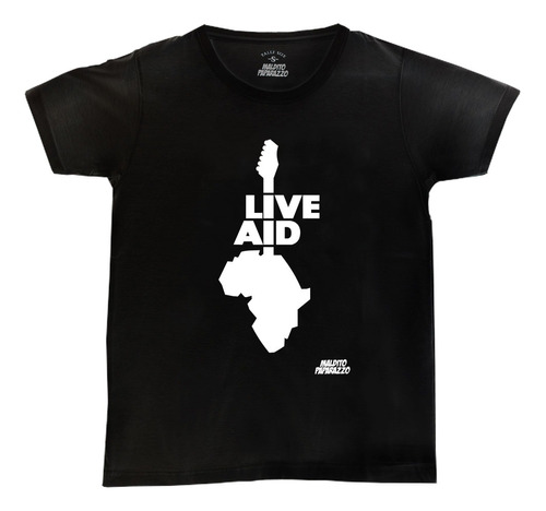 Live Aid Queen - Remera 100 % Algodón 