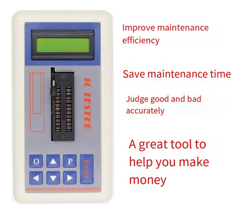 Probador De Circuitos Integrados Ic Tester Con Enchufes Inte
