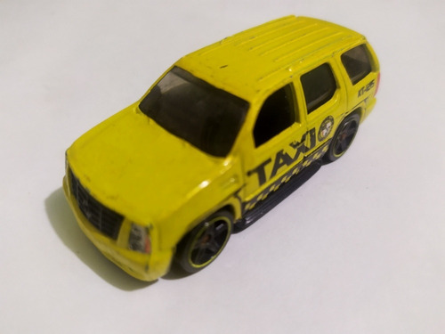 Hot Wheels Cadillac Escalade Taxi Yellow 2010 Hw City Works 