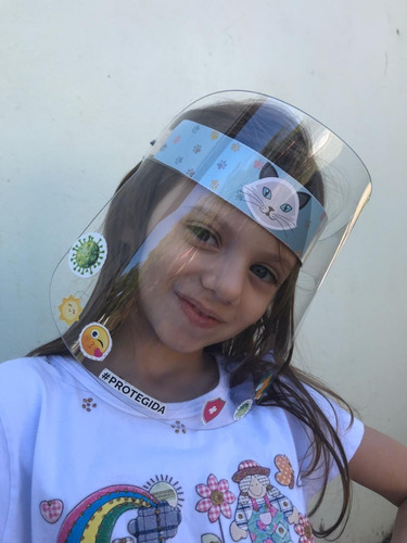 Imagem 1 de 7 de Máscara De Proteção Face Shield Infantil Exhimia