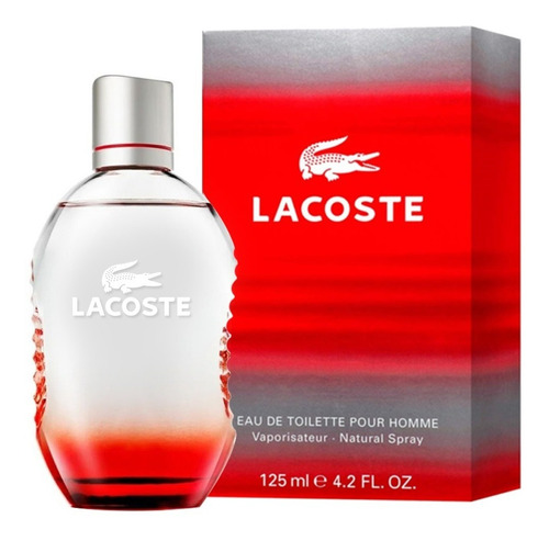 Imagen 1 de 1 de Lacoste Red 125ml Edt         Silk Perfumes Original