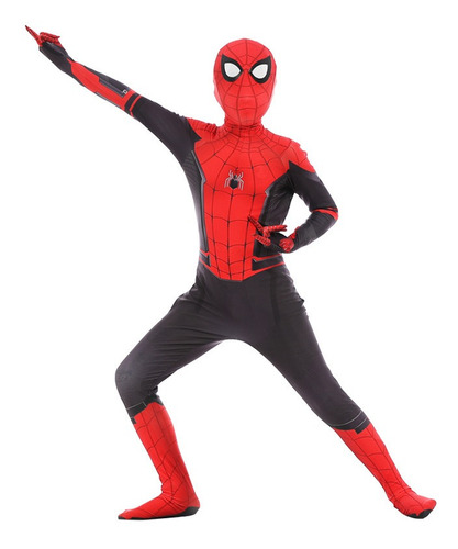 Imagen 1 de 5 de Disfraz Spiderman Niño Hombre Araña Ajustable Amazing 