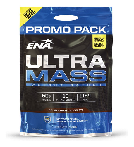 Ultra Mass Ena 3 Kg Ganador De Peso Masa Muscular