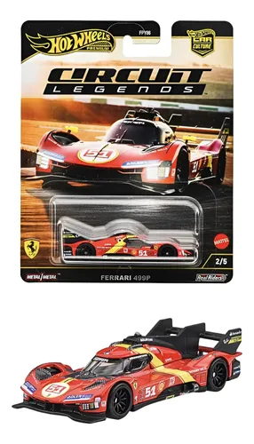 Hot Wheels Circuit Legends Ferrari 499p + Laferrari Vermelh
