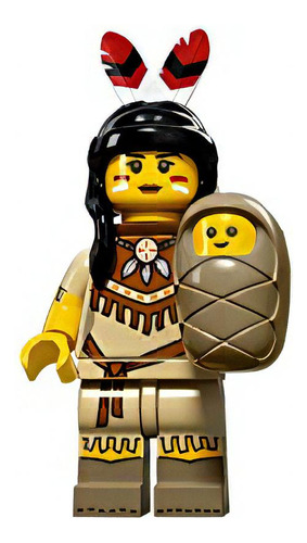 Minifigura De Coleccion Lego Series 15 71011 - Mujer Tribal