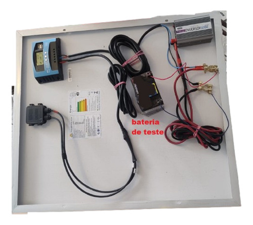 Super Kit Energia Solar 80w Starlink Internet C Tomada Eletr