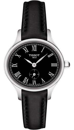 Reloj Tissot Bella Ora Piccola Esfera Negra Boleta Color de la correa Negro Color del fondo P