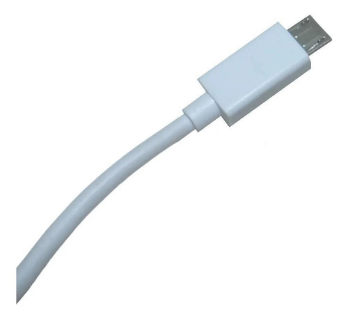 Cable USB contra micro USB blanco de 1 metro