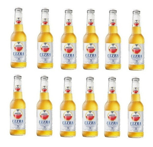 Kit Cerveja Amstel Ultra Sem Glúten 275ml Low Carb 12un Zero