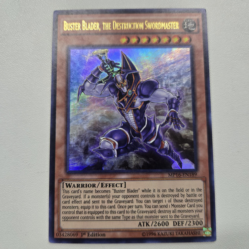Buster Blader Destruction Swordmaster Ultra Rare Yugioh (Usado)