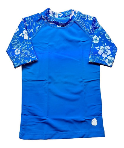 Remera Proteccion Solar Uv 50 Manga Corta Niños Folau Cuota