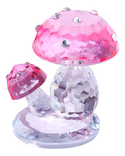 Imitation Crystal Statue Art Craft Red Collection Rosa