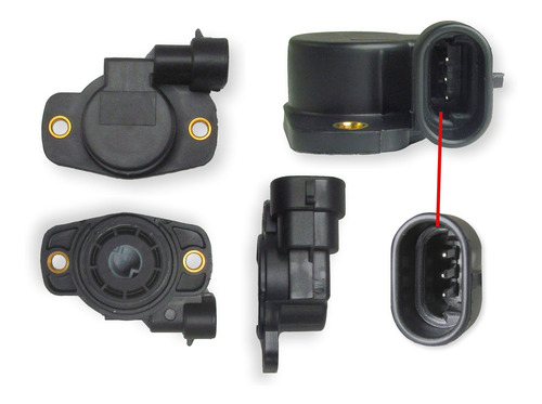 Imagen 1 de 2 de Sensor Mariposa Tps Vw Gol 97/ Polo Caddy 1.6mi 1.8mi