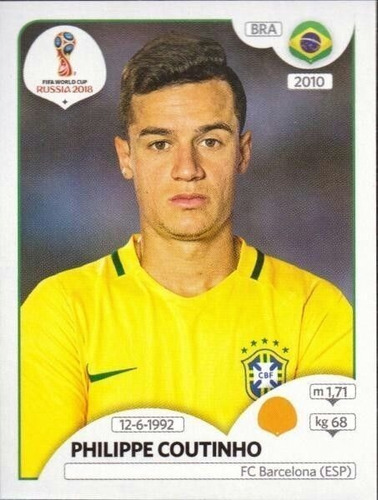  Lamina Album Mundial Rusia 2018 / Philippe Coutinho