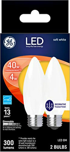 Focos Led - Ge Dimmable Led Light Bulbs, Blunt Tip Decorativ