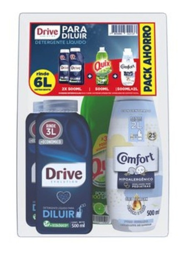 Drive Para Diluir Pack Oferta 2 Drive 1 Suavizante 1 Quix !!