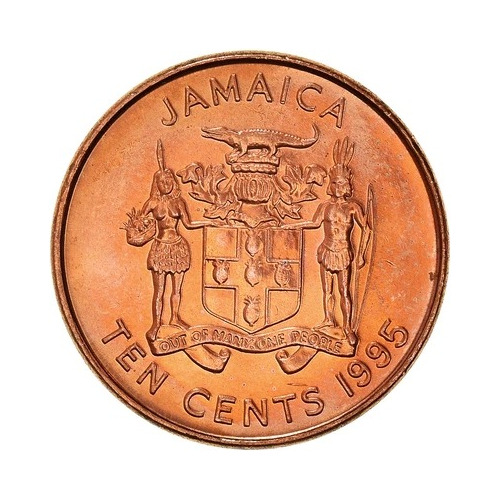 Jamaica Moeda De 10 Cents 1995 - Fc - Paul Bogle