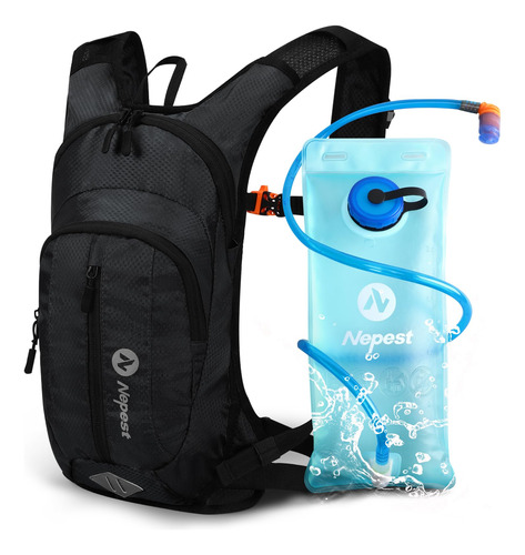 Mochila De Hidratación Ligera Con 2l De Agua Para Deportes.