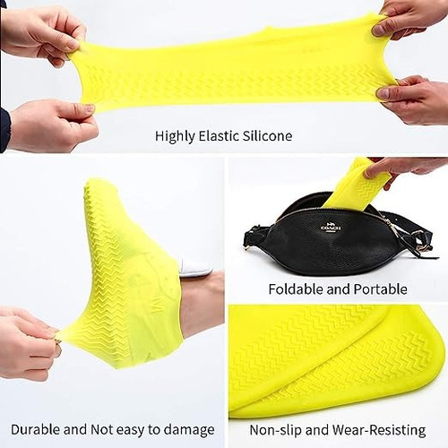 De Cubrezapatos Silicona Impermeable Lluvia+chubasquero