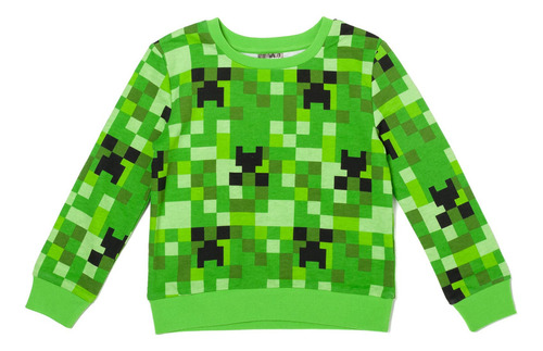 Producto Generico - Minecraft Creeper - Sudadera De Rizo Fr.