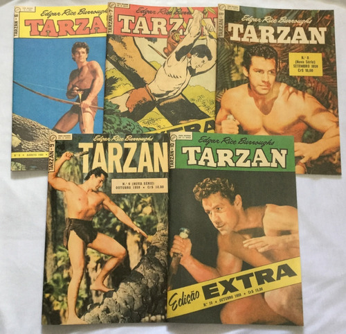 Lote Tarzan - 2º Série - 1 A 10 Em Fac-símile - Frete Grátis