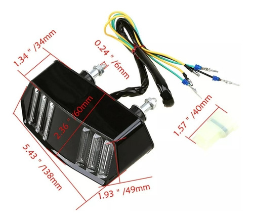 Lanterna Honda Cb650f Cbr650f Led Pisca Integrado Cb Cbr 650