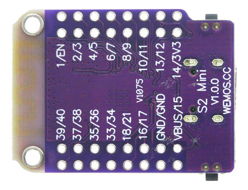 Placa Desenvolvimento Wemos Esp32 S2 Mini Wifi Tipo C Nfe