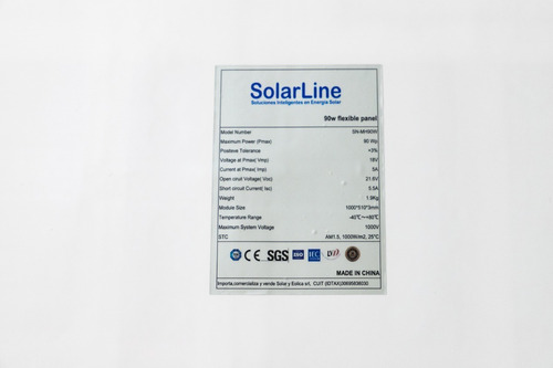 Ahorre Energia Con Panel Solar Flexible 90wp Solarline Mc4