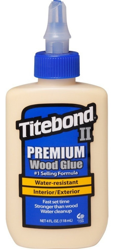 Pegamento Titebond Ii Premium Wood Glue Para Madera 4 Oz