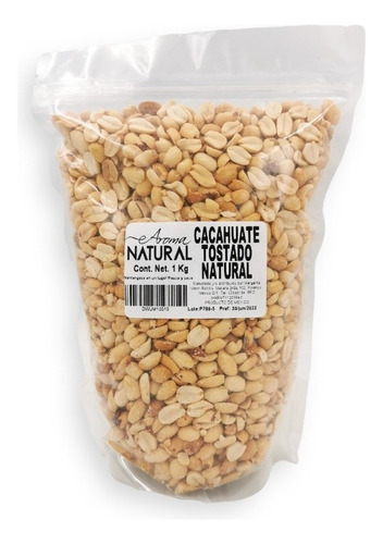 Cacahuate Tostado Natural 1 Kg Cacahuate En Mitades Sin Sal