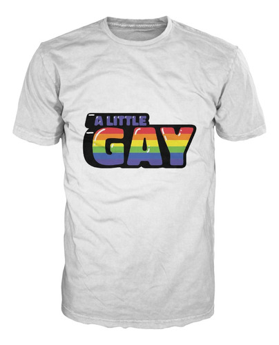 Camiseta Orgullo A Little Gay Bandera Lgbt