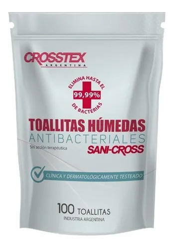 Toallita Antibacterial Crosstex Para Manos/superficies X 100