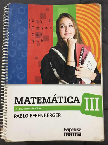 Libro De Matemáticas Lll. Secundaria Caba