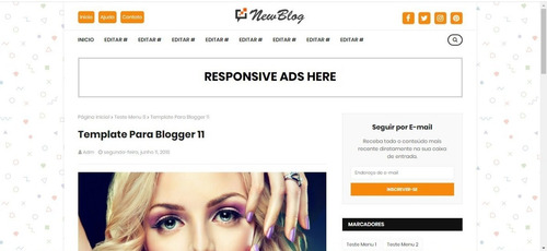 New Blog Template Blogger Responsive