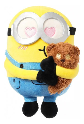 Peluche Miniso Minions Bob Con Tim Bear, Regalo Perfecto