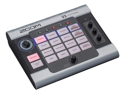 Processador De Efeitos Vocais Zoom V3 + Microfone Dinâmico Z