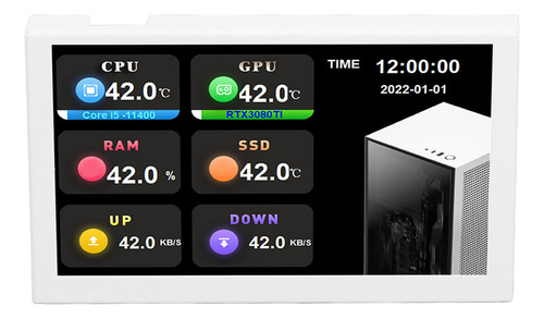Pantalla De Temperatura Para Pc, Mini Pantalla Usb De 5 PuLG