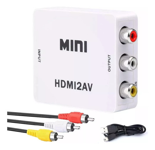 Conversor De Hdmi Para Rca Video Composto Av