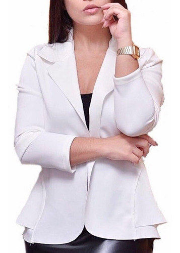 Imagem 7 de 9 de Blazer Casaquinho Neopreme Feminino Terninho Formal Fornece