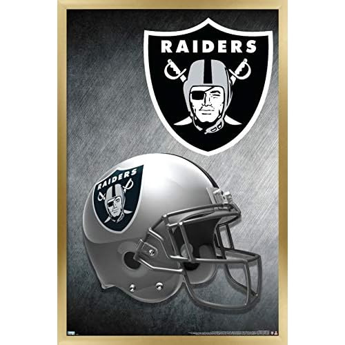 Póster De Pared Del Casco De Vegas Raiders De Nfl, Ver...