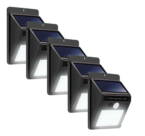 Paquete De 5 Piezas De Lampara Solar Con Sensor De Movimient Tenue Ilios Innova Solarled5