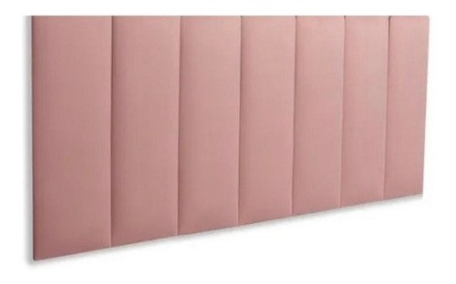 Cabeceira Adesiva Estofada 2,40m (12 Placas Modulada 20x60) Cor Suede Rose