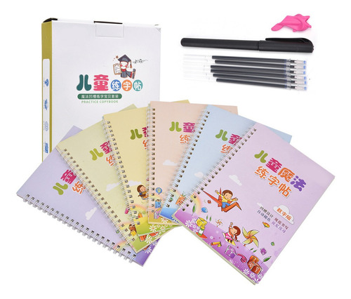 Cuaderno De Caligrafía De Surco Reutilizable Chino Para Niño