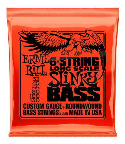 Cuerdas Bajo Electrico De 6 Ernie Ball 2838