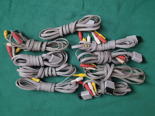 Cable Tipo Av Originales De Nintendo Wii Valor X Unidad Rca