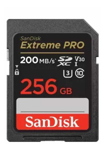 Tarjeta De Memoria Sandisk  Extreme Pro 256gb 170mb/90mb