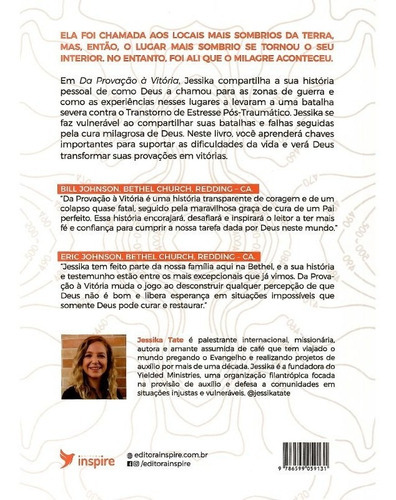 Da Provação À Vitória, De Jessica Tate. Editora Inspire Em Português