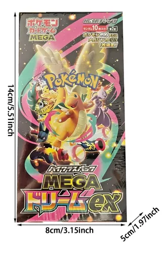 ポケモンカードゲーム Pokemon Card mega dream ex 4Box40p m2a Tvv Mega Dream Ex M2a Booster: Cartas Pokémon Na Caixa